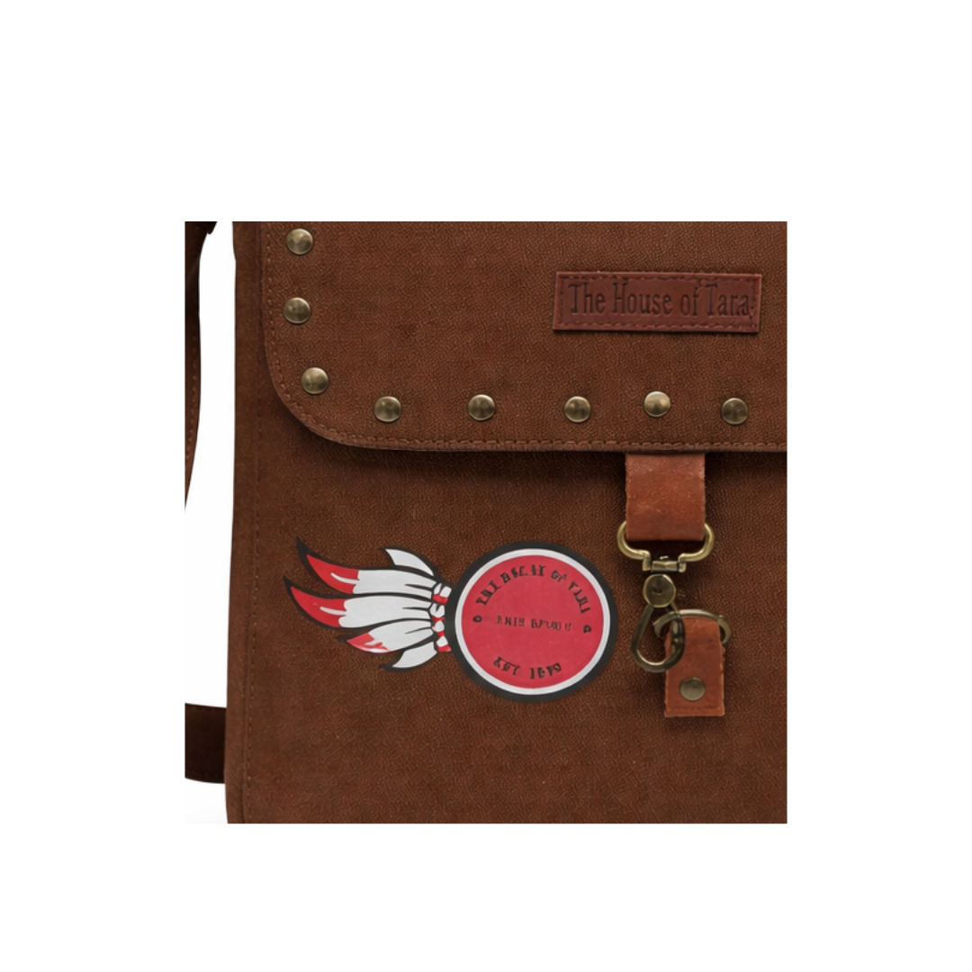 Brown Unisex Messenger Bag for Everyday Use 184